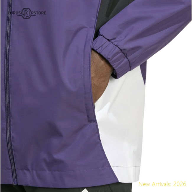 2025-2026 Man Utd Allweather Jacket (Aurora Plum)-Vantage Point Soccer