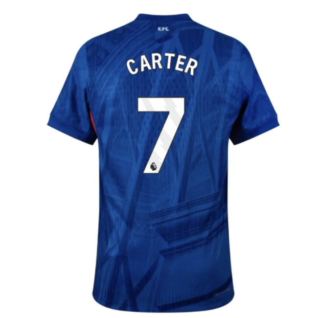 2025-2026 Chelsea Home Authentic Shirt (Carter 7)-Vantage Point Soccer