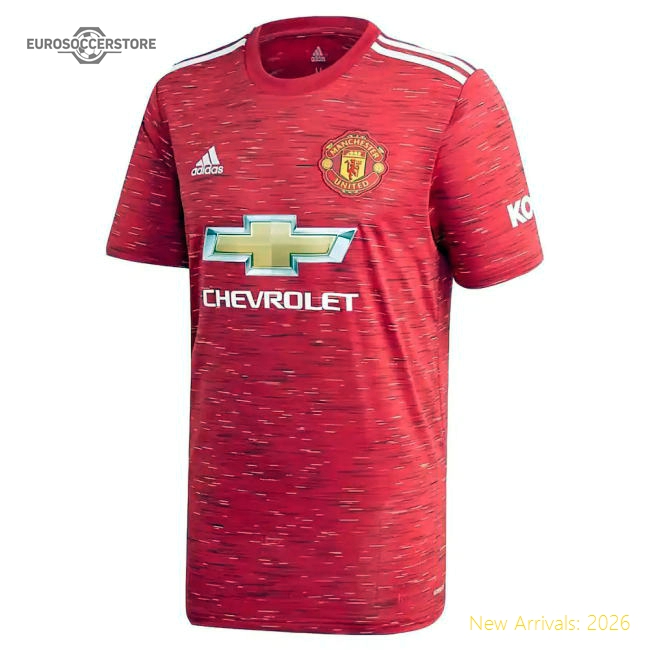 2020-2021 Man Utd Adidas Home Football Shirt-Vantage Point Soccer