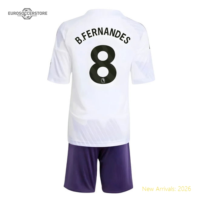 2025-2026 Man Utd Away Mini Kit (B.Fernandes 8)-Vantage Point Soccer