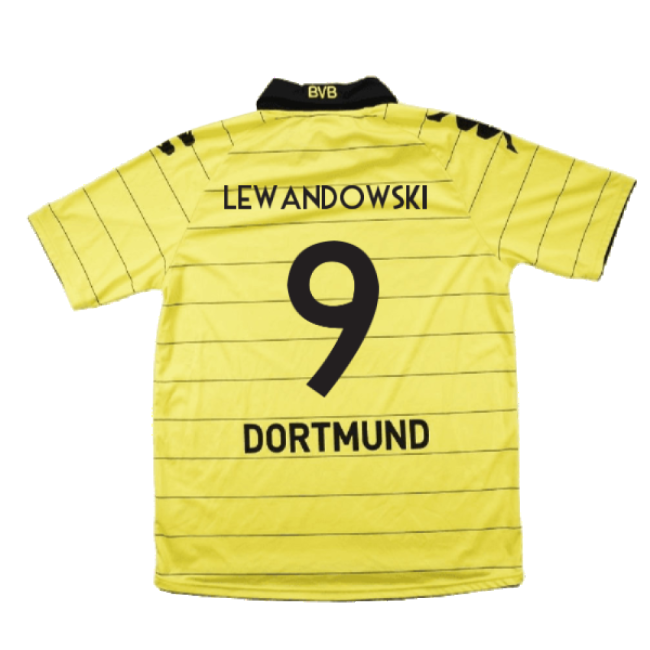 Borussia Dortmund 2010-11 Home Shirt ((Excellent) M) (Lewandowski 9)-Vantage Point Soccer