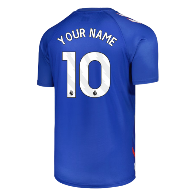 2025-2026 Sunderland Away Pre-Match Jersey (Blue) - Kids (Your Name)-Vantage Point Soccer