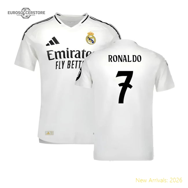 2024-2025 Real Madrid Authentic Home Shirt (Ronaldo 7)-Vantage Point Soccer