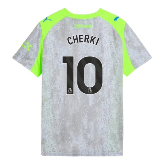 2025-2026 Man City Third Shirt (Kids) (Cherki 10)-Vantage Point Soccer
