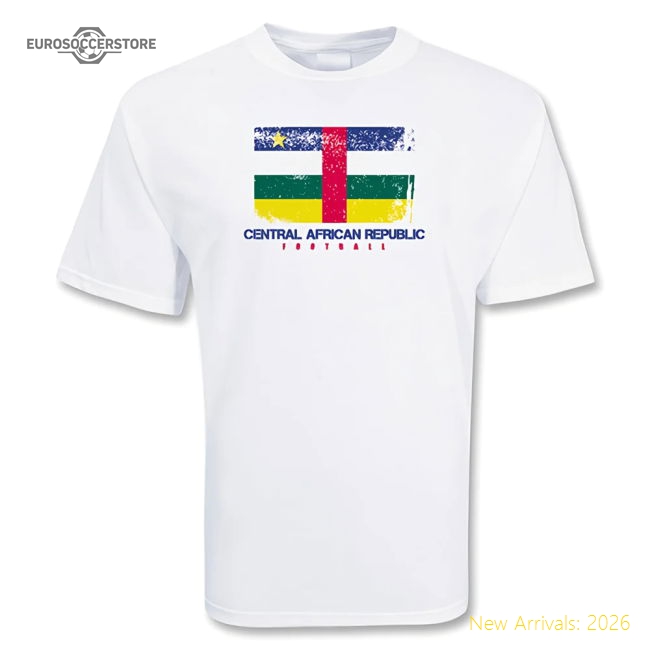 Central African Republic Football T-shirt (white)-Vantage Point Soccer