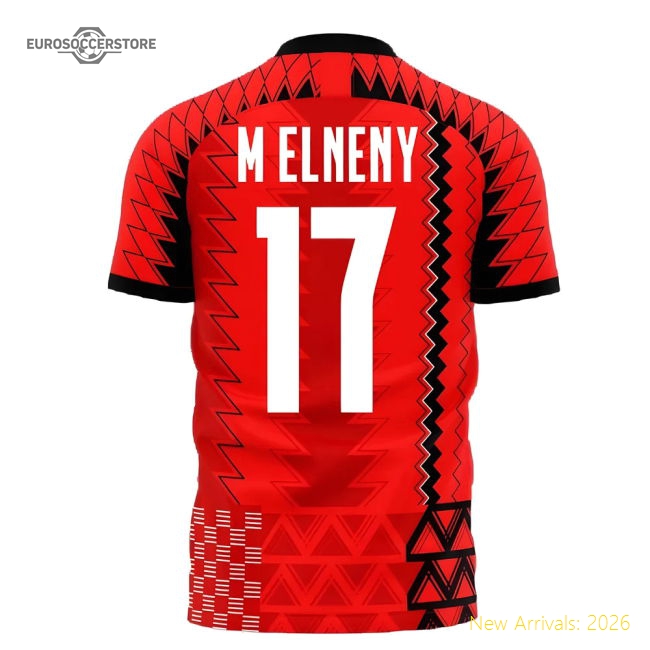 Egypt 2025-2026 AFCON Concept Football Kit (Libero) (M ELNENY 17)-Vantage Point Soccer