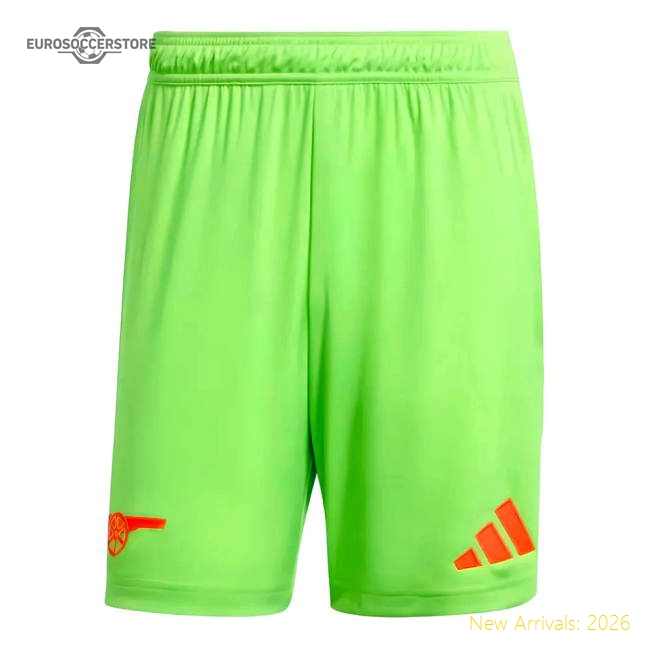 2024-2025 Arsenal Home Goalkeeper Shorts (Yellow)-Vantage Point Soccer