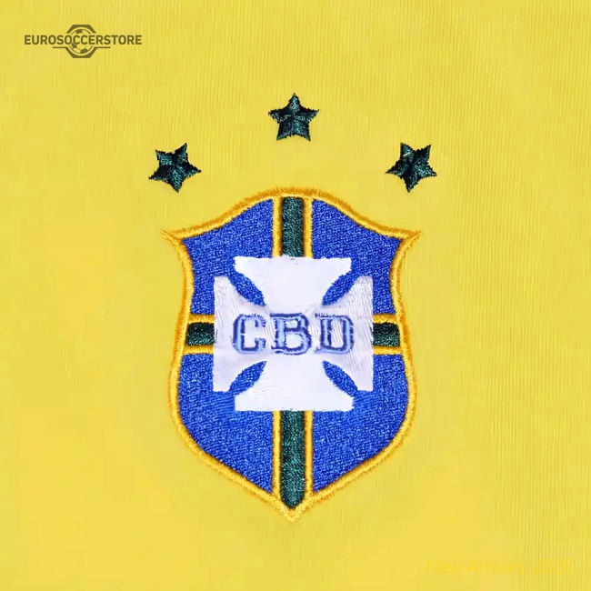 Brazil 1972 Three Times Champions Retro Football Shirt-Vantage Point Soccer