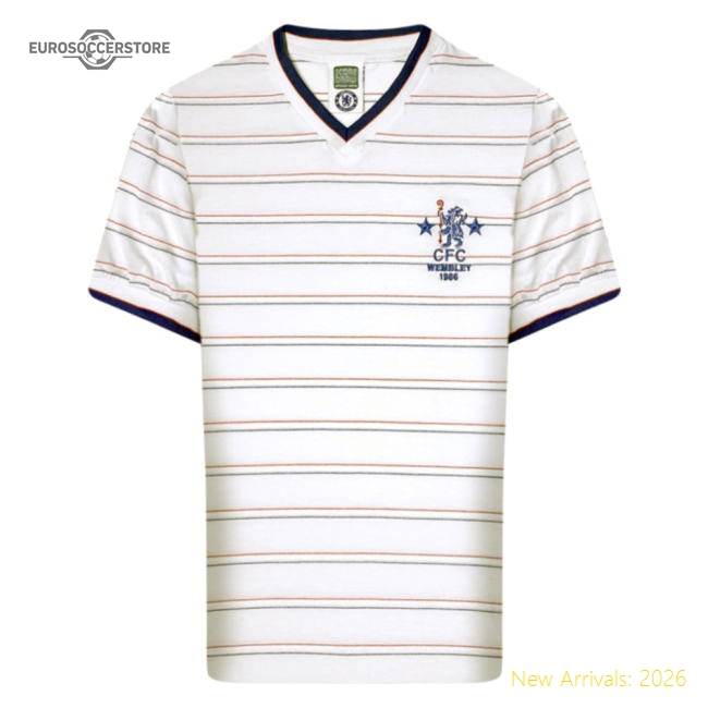 1986 Chelsea Full Members Cup Final Retro Shirt-Vantage Point Soccer