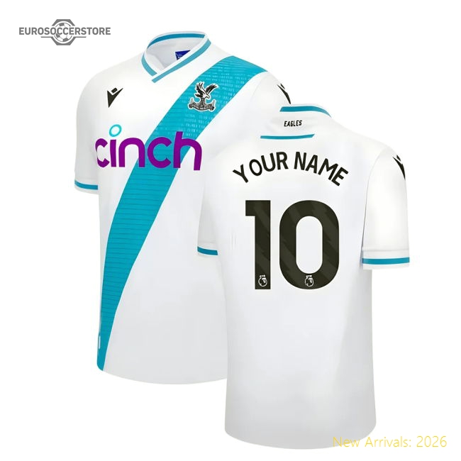 2023-2024 Crystal Palace Away Football Shirt (Your Name)-Vantage Point Soccer