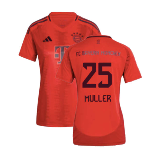 2024-2025 Bayern Munich Home Shirt (Womens) (Muller 25)-Vantage Point Soccer