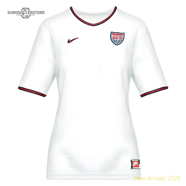 USWNT USA 1999 Reissue Home Shirt (Womens)-Vantage Point Soccer