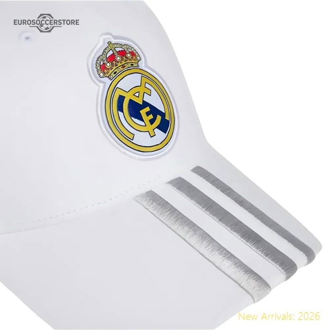 2025-2026 Real Madrid Baseball Cap (White)-Vantage Point Soccer