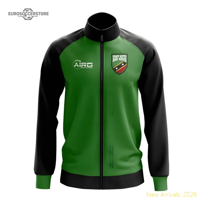 Saint Kitts and Nevis Concept Football Track Jacket (Green)-Vantage Point Soccer