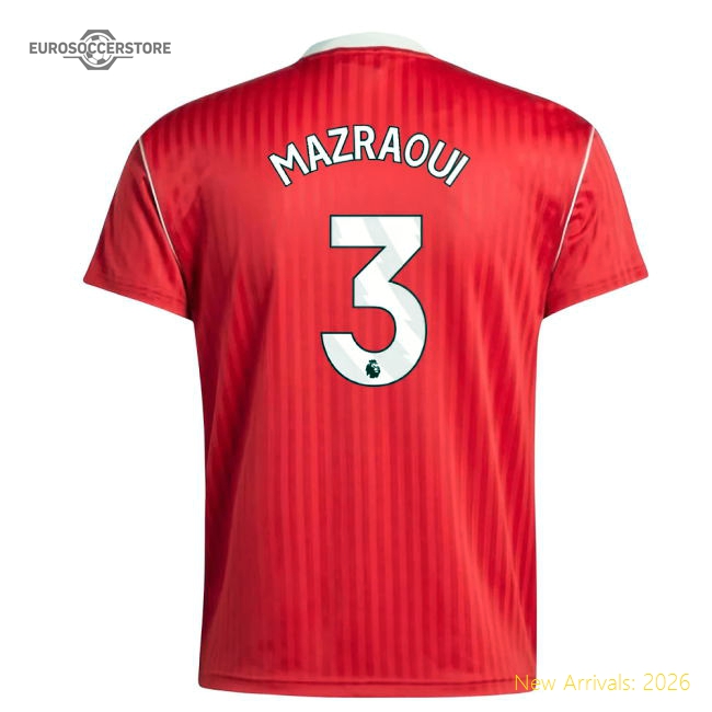 Manchester United Terrace Icons Shirt (Red) (Mazraoui 3)-Vantage Point Soccer