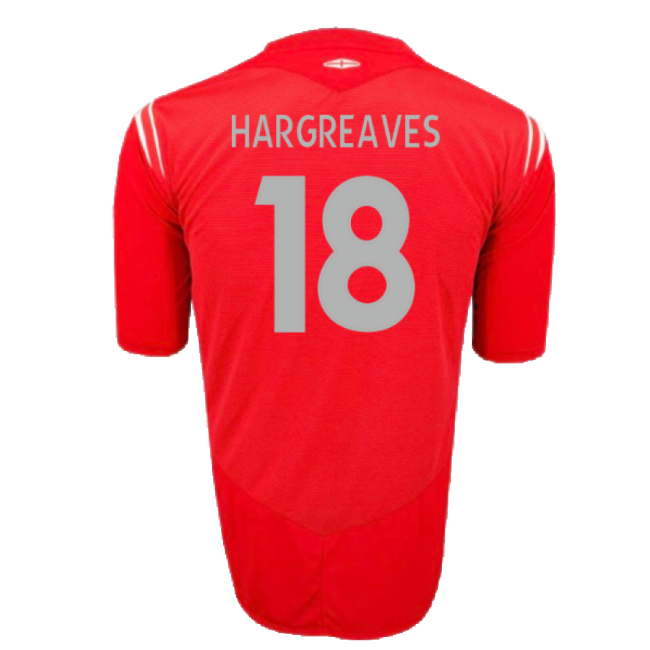 England 2004-06 Away Shirt (2XL) (Excellent) (Hargreaves 18)-Vantage Point Soccer