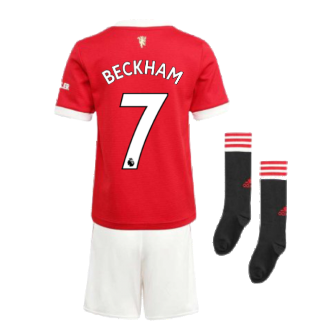 Man Utd 2021-2022 Home Mini Kit (BECKHAM 7)-Vantage Point Soccer