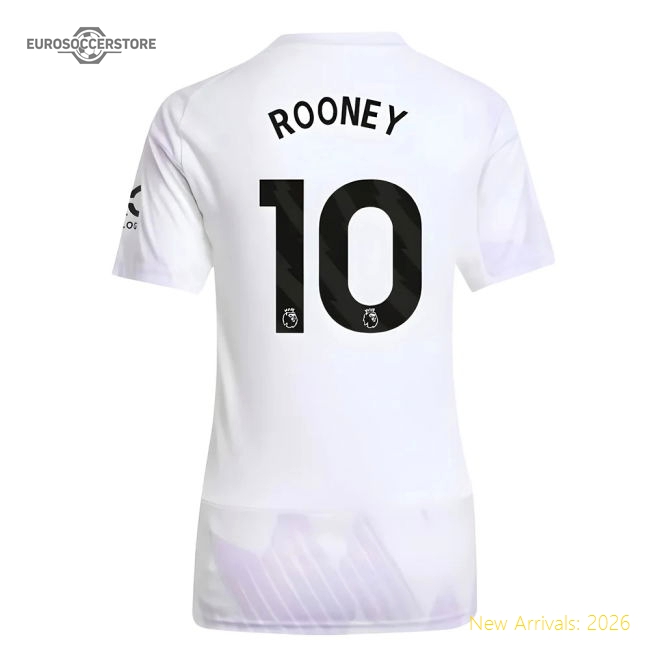 2025-2026 Man Utd Away Shirt (Womens) (Rooney 10)-Vantage Point Soccer