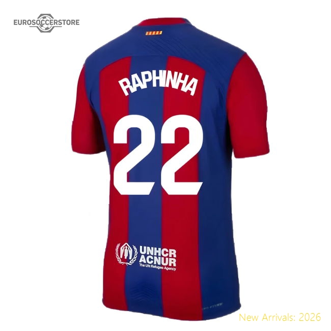 2023-2024 Barcelona Authentic Home Shirt (Raphinha 22)-Vantage Point Soccer
