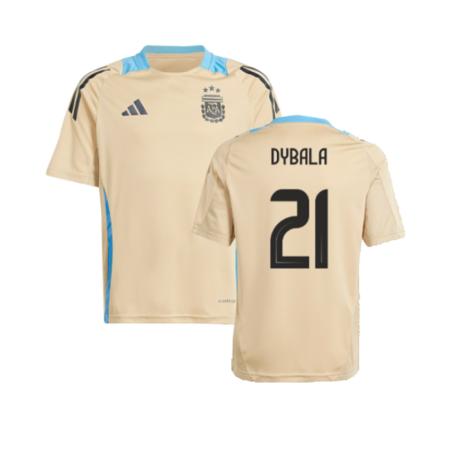 2024-2025 Argentina Training Jersey (Hazy Beige) (DYBALA 21)-Vantage Point Soccer
