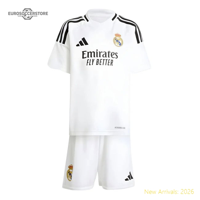 2024-2025 Real Madrid Home Mini Kit-Vantage Point Soccer