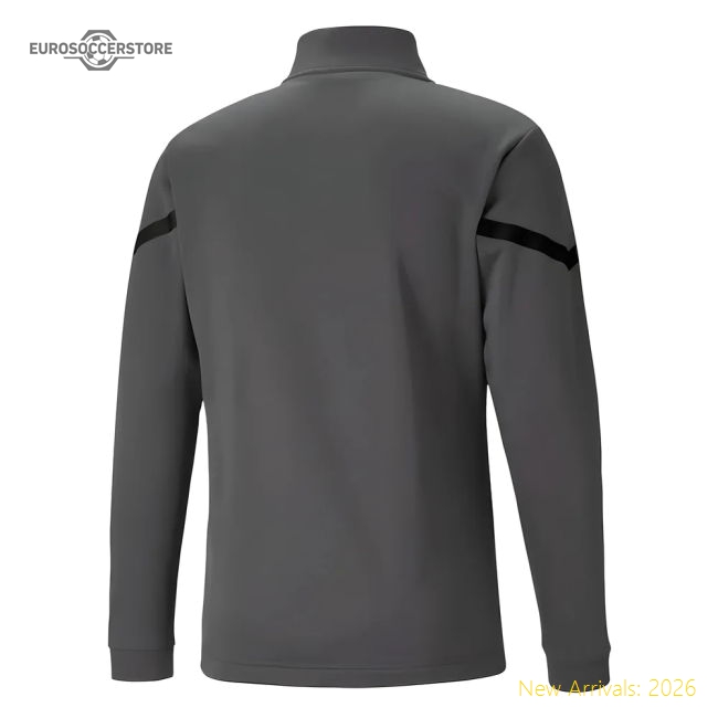 2021-2022 Borussia Dortmund Pre Match Half Zip Top (Asphalt)-Vantage Point Soccer