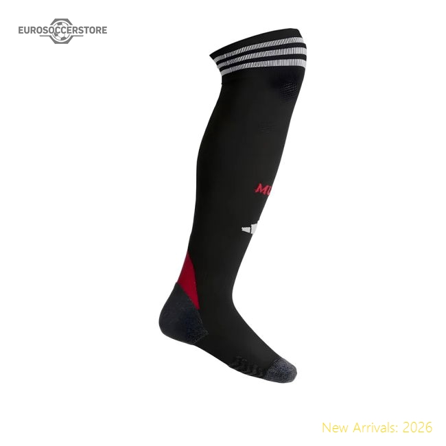 2025-2026 Man Utd Home Socks (Black)-Vantage Point Soccer