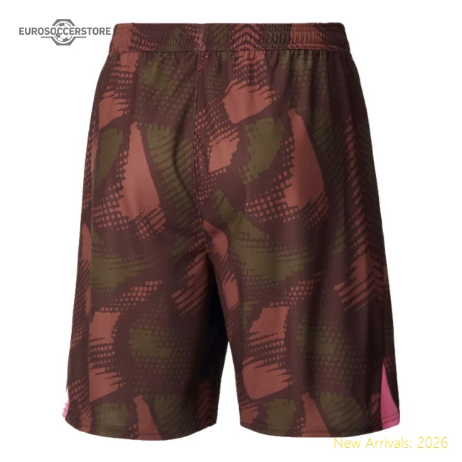 2024-2025 Man City Third Goalkeeper Shorts (Espresso Brown)-Vantage Point Soccer