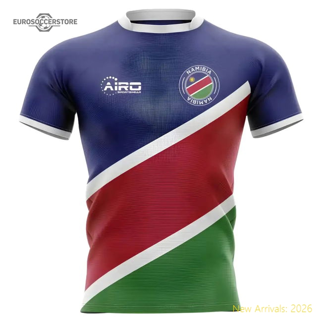2025-2026 Namibia Flag Concept Rugby Shirt - Baby-Vantage Point Soccer