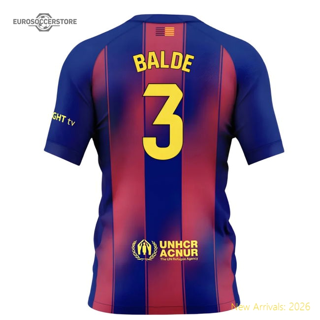 2025-2026 Barcelona Home Shirt (Kids) (Balde 3)-Vantage Point Soccer