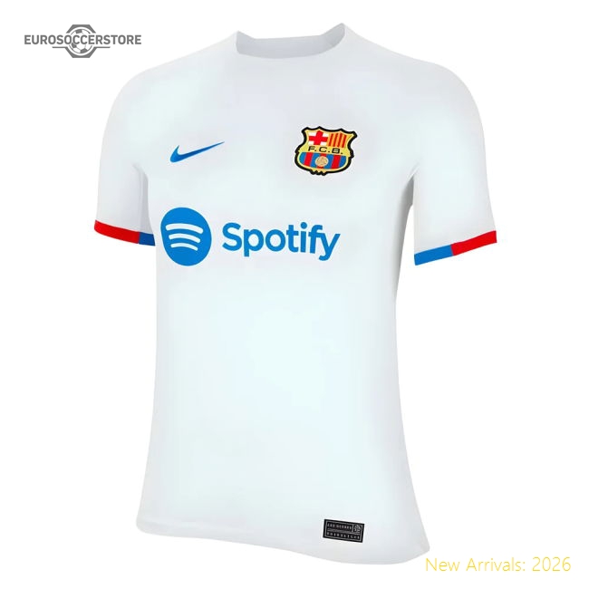 2023-2024 Barcelona Away Shirt (Ladies)-Vantage Point Soccer