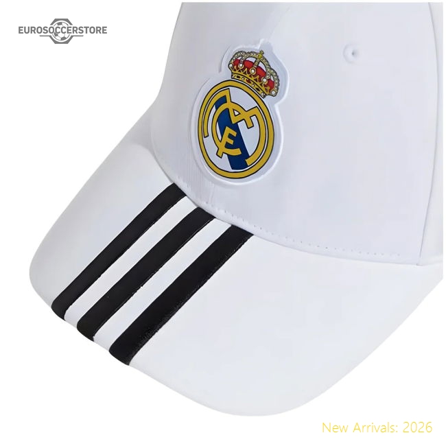 2024-2025 Real Madrid Baseball Cap (White)-Vantage Point Soccer