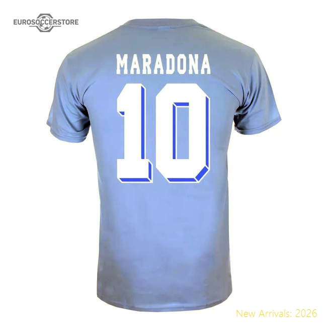 Diego Maradona Best Goal T-Shirt (Sky Blue)-Vantage Point Soccer