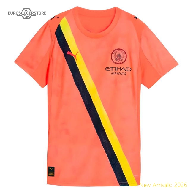 2025-2026 Manchester City CWC Goalkeeper Shirt (Neon Sun) - Womens-Vantage Point Soccer