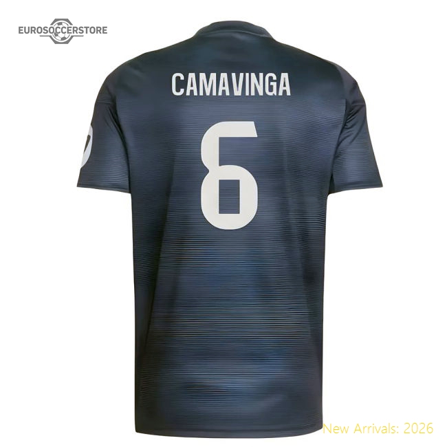 2025-2026 Real Madrid Away Shirt (Camavinga 6)-Vantage Point Soccer