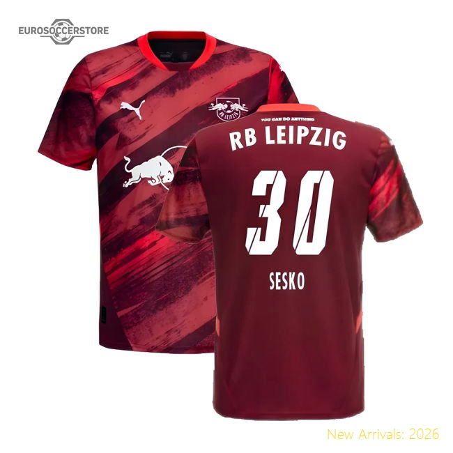 2024-2025 Red Bull Leipzig Away Shirt (Sesko 30)-Vantage Point Soccer