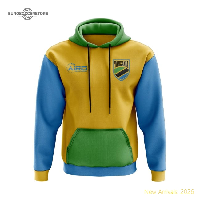 Tanzania Concept Country Football Hoody (Yellow)-Vantage Point Soccer