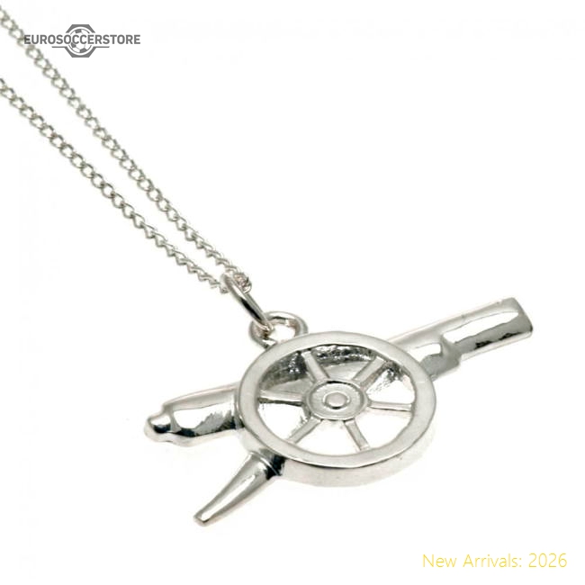 Arsenal FC Sterling Silver Pendant & Chain GN-Vantage Point Soccer