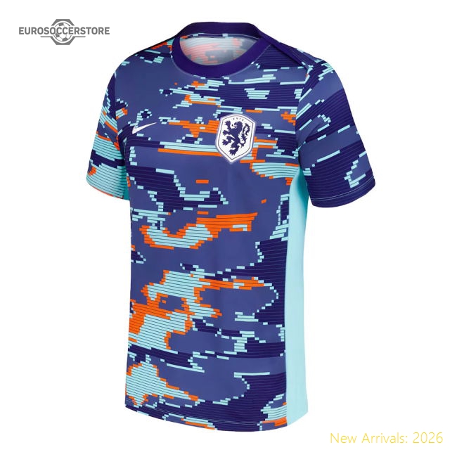 2024-2025 Netherlands Academy Pro Pre-Match Shirt (Blue)-Vantage Point Soccer