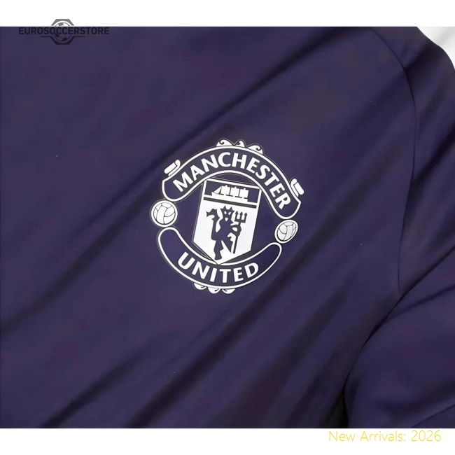 2025-2026 Man Utd Training Jersey (Aurora Plum) - Kids (Thomas 9)-Vantage Point Soccer