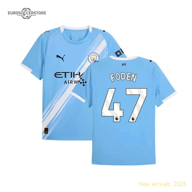 2025-2026 Man City Home Shirt (Foden 47)-Vantage Point Soccer