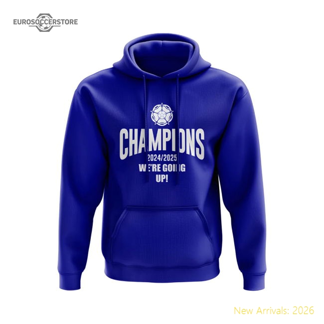 Leeds United Champions We Are Going Up Hoody (Blue)-Vantage Point Soccer