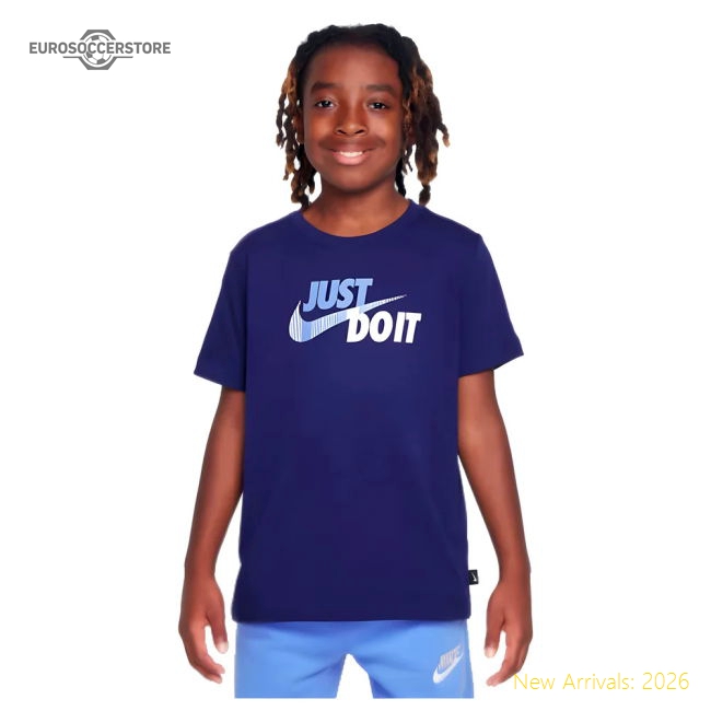 2024-2025 Tottenham Hotspur Just Do It T-Shirt (Navy) - Kids-Vantage Point Soccer
