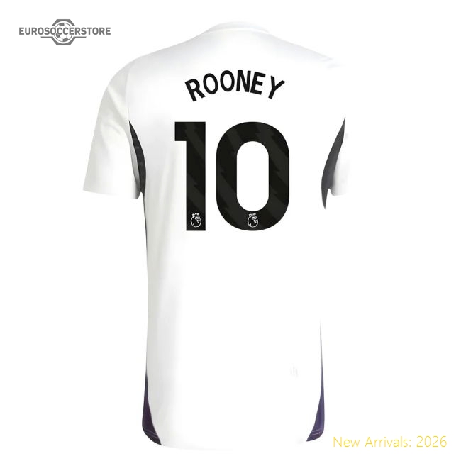 2025-2026 Man Utd Training Jersey (White) (Rooney 10)-Vantage Point Soccer