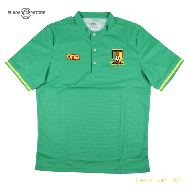 2022-2023 Cameroon Mens Polo Shirt (Green)-Vantage Point Soccer