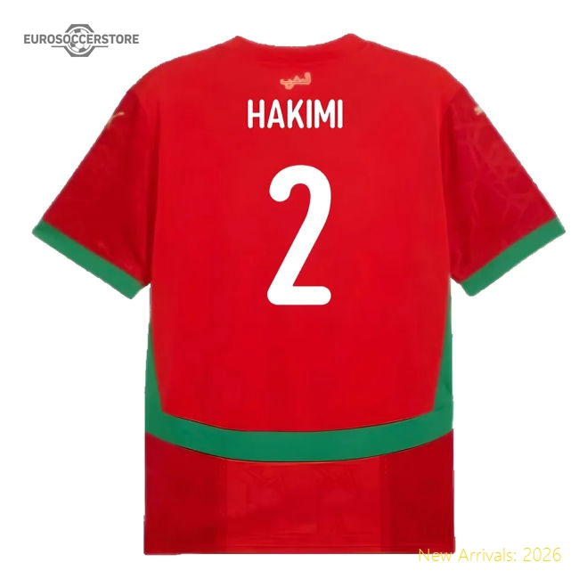 2024-2025 Morocco Home Shirt (Hakimi 2)-Vantage Point Soccer