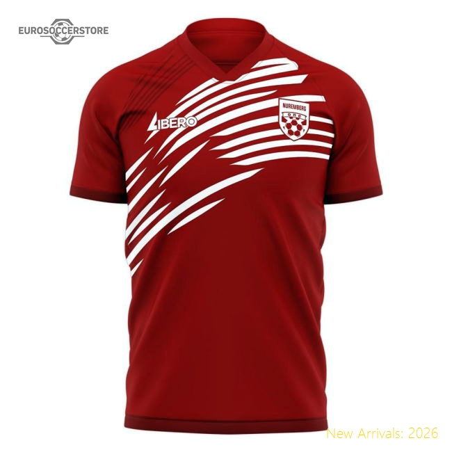 Nurnberg 2025-2026 Home Concept Football Kit (Libero) - Womens-Vantage Point Soccer