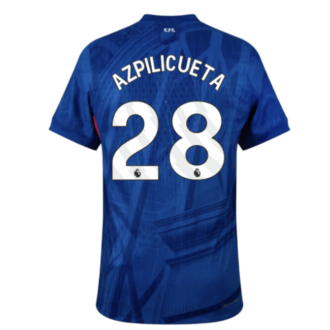 2025-2026 Chelsea Home Authentic Shirt (Azpilicueta 28)-Vantage Point Soccer