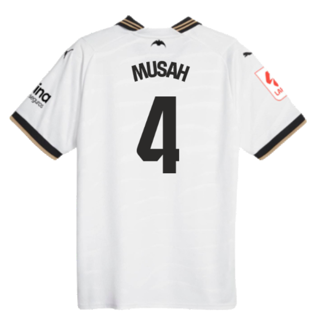 2023-2024 Valencia Home Shirt (Kids) (MUSAH 4)-Vantage Point Soccer