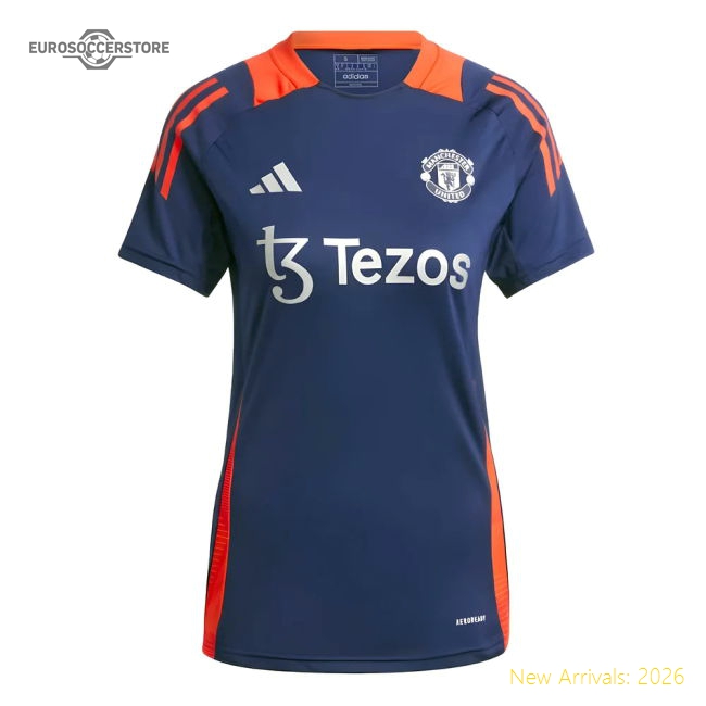 2024-2025 Man Utd Training Jersey (Night Indigo) - Womens-Vantage Point Soccer